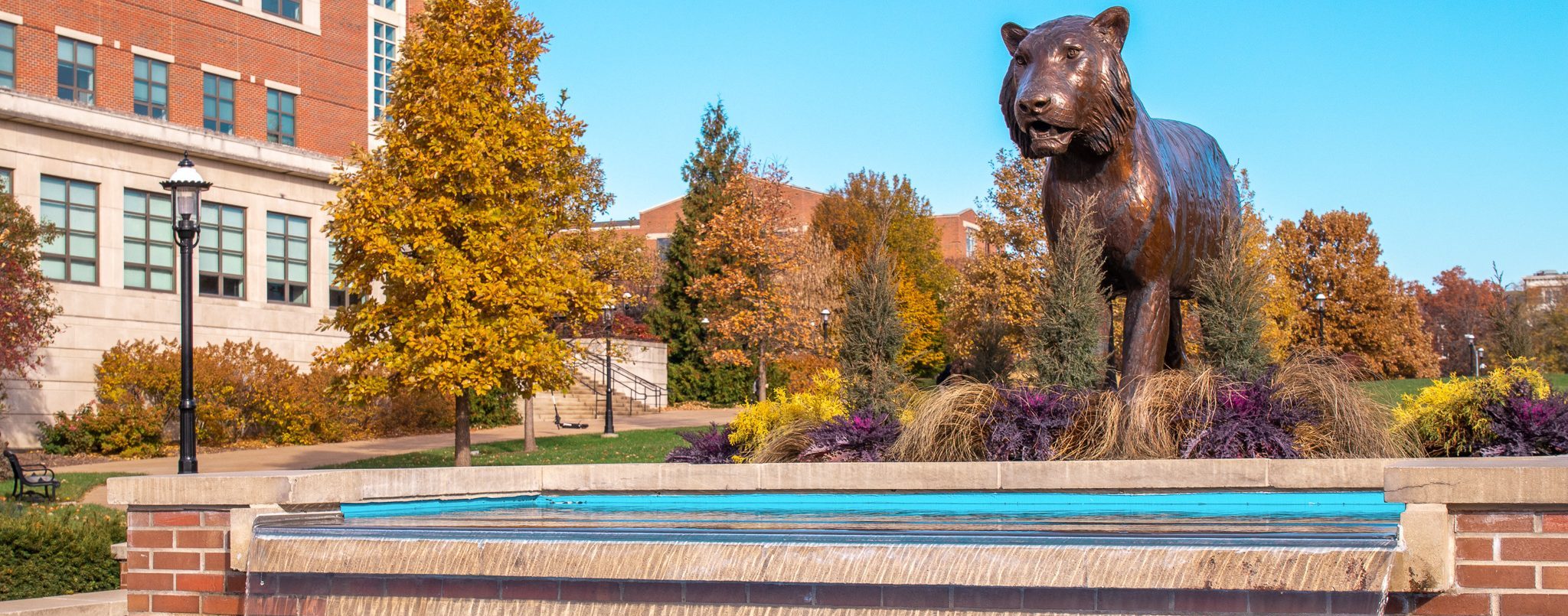 The Tiger Fountain at The University of Missouri