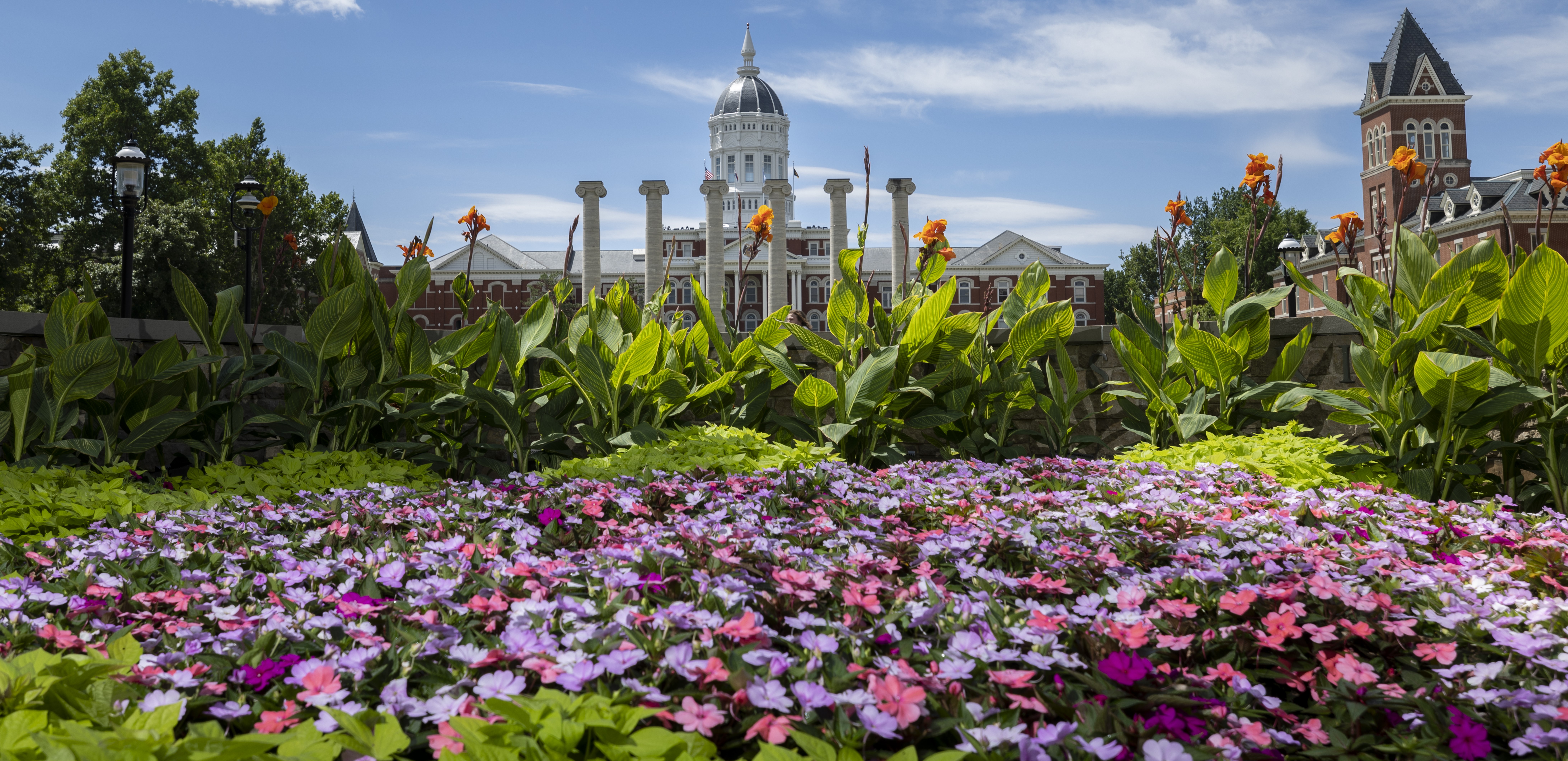 Jesse Hall During Summer at The University of Missouri