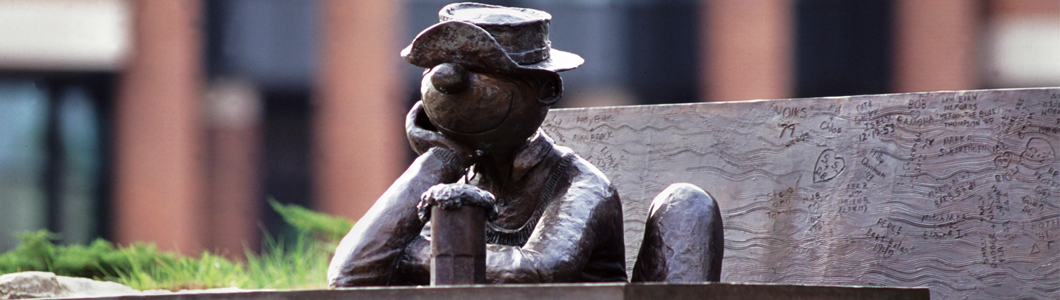 Beetle Bailey Statue at The University of Missouri