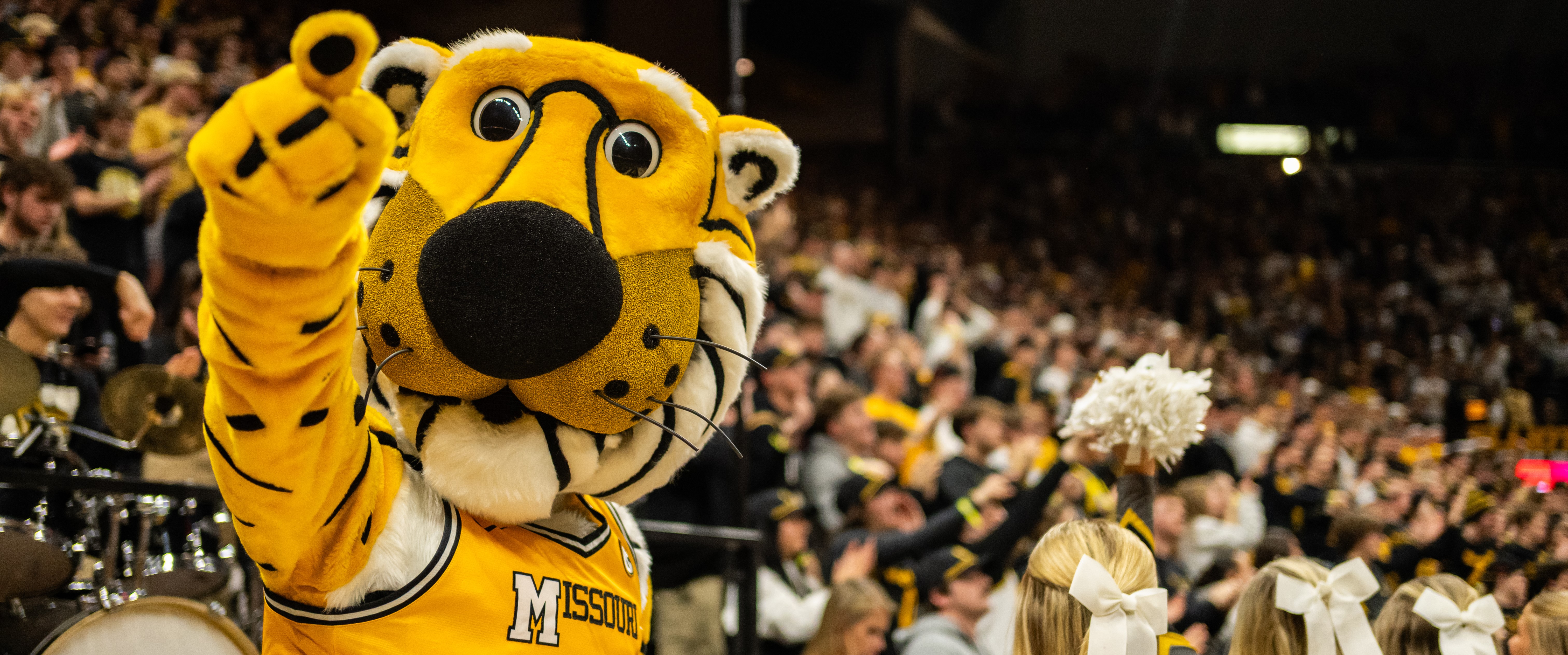 Truman the Tiger at a Basketball Game at The University of Missouri